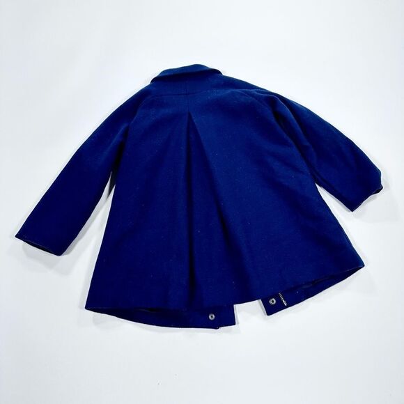 COS navy wool classic winter coat 98 / 104 - Picture 5 of 9